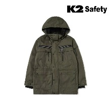 [K2] 케이투 세이프티 근무복 점퍼 방한 야상패딩 JK-F2105 카키